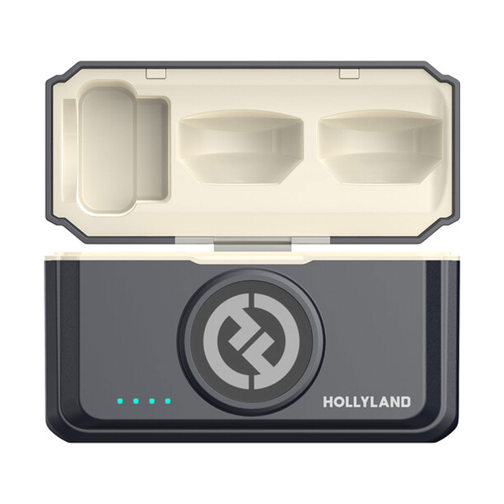 Imagen 2 del producto Micrófono inalámbrico Hollyland LARK M2 Duo, 2 transmisores, receptor cámara, Lightning, USB-C, 2.4 GHz