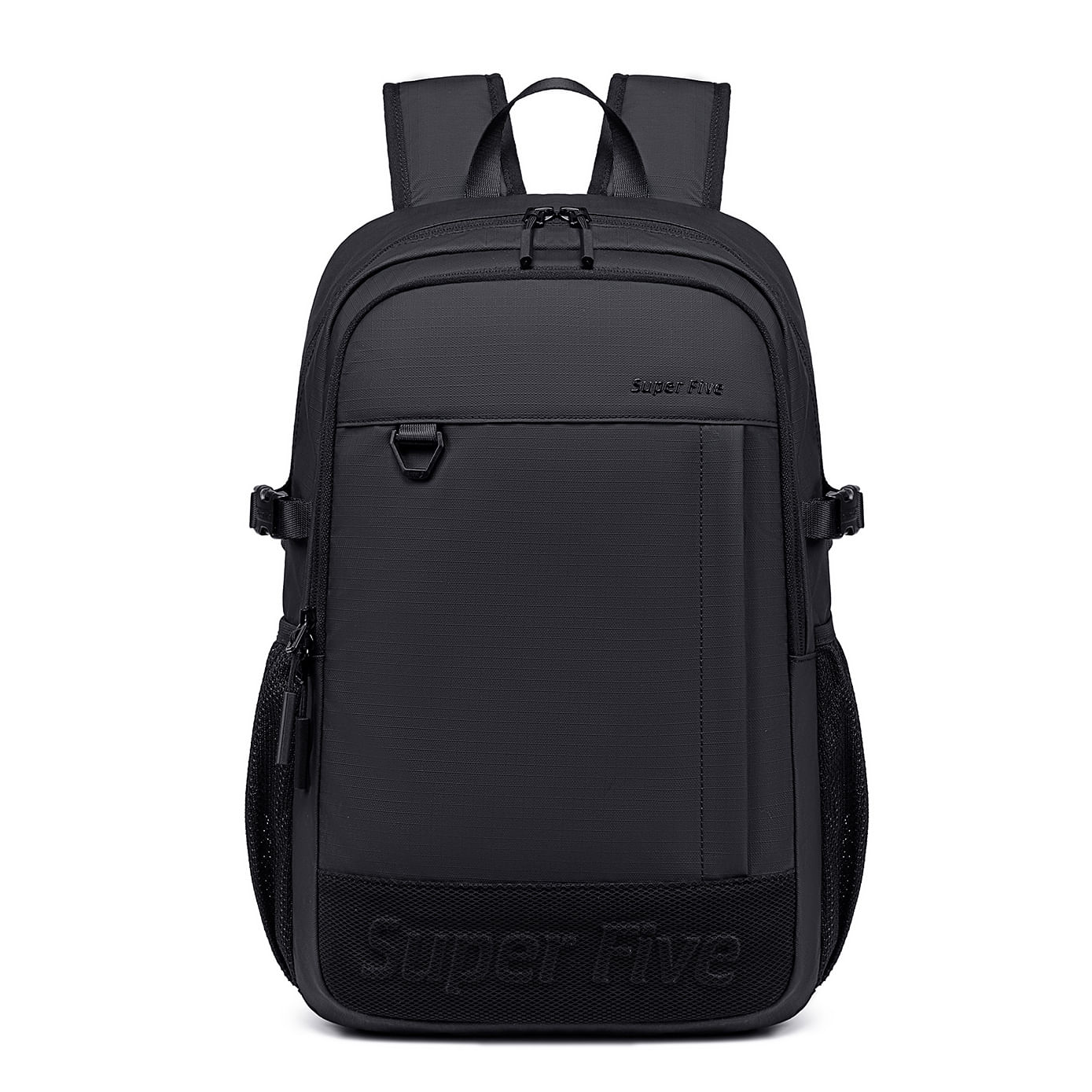 Imagen 2 del producto Mochila Super Five FB00696 18L, compartimento laptop 16"", impermeable, bolsillos laterales, negro