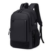 Mochila Super Five FB00696 18L, compartimento laptop 16"", impermeable, bolsillos laterales, negro