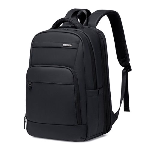 Mochila Golden Wolf GB00708 expandible 37L, compartimento laptop 16", impermeable, bolsillos laterales, negro