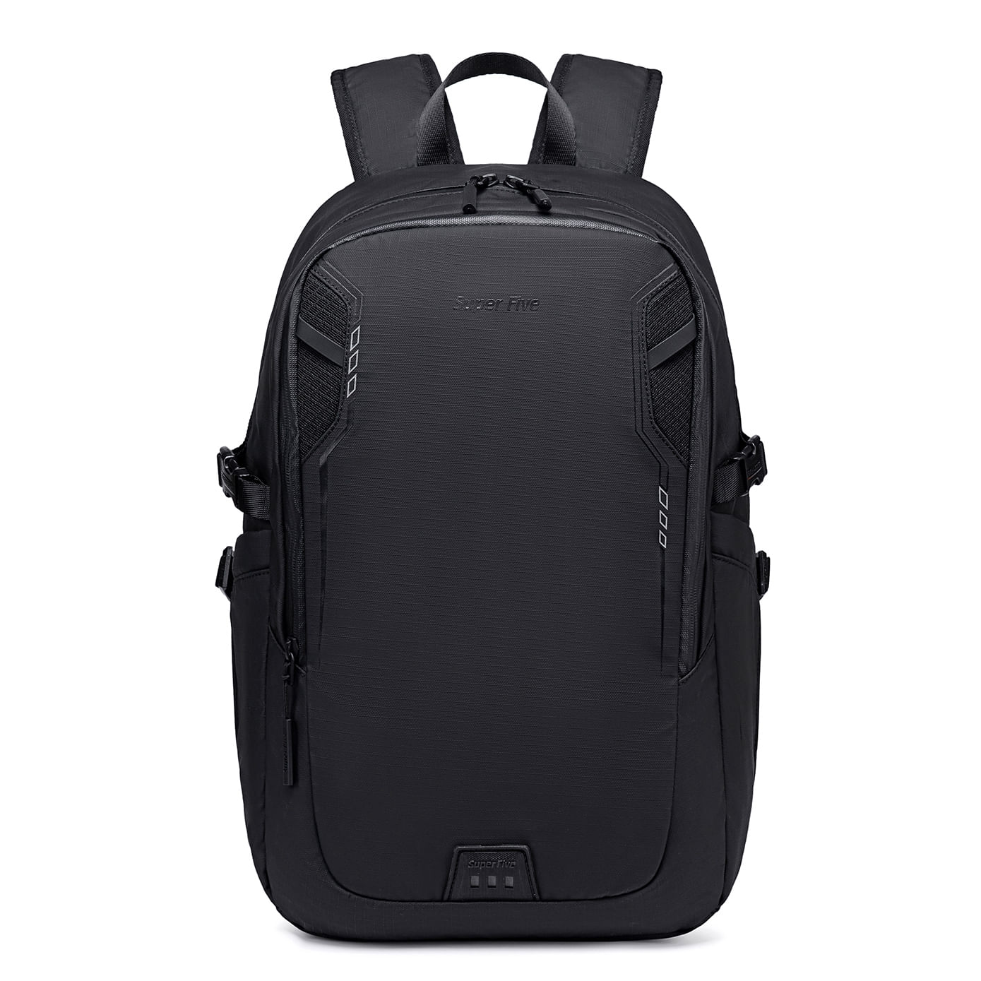 Imagen 2 del producto Mochila Super Five FB00700 22L, compartimento laptop 16”, bolsillos laterales, resistente a rasguños, negro