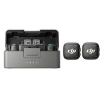 Micrófono inalámbrico DJI Mic 3, negro doble micrófono + receptor + estuche de carga