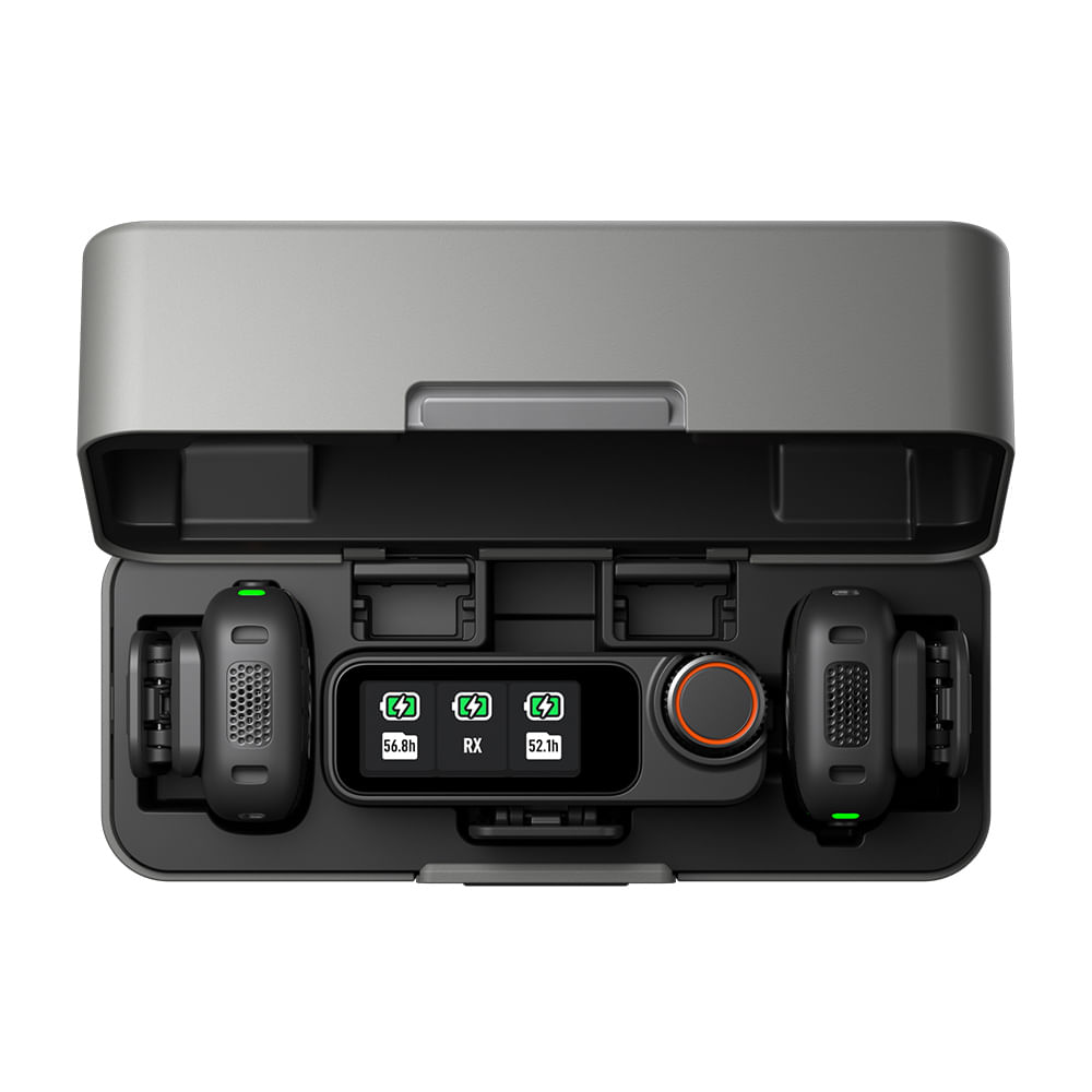 Imagen 2 del producto Micrófono inalámbrico DJI Mic 3, negro doble micrófono + receptor + estuche de carga