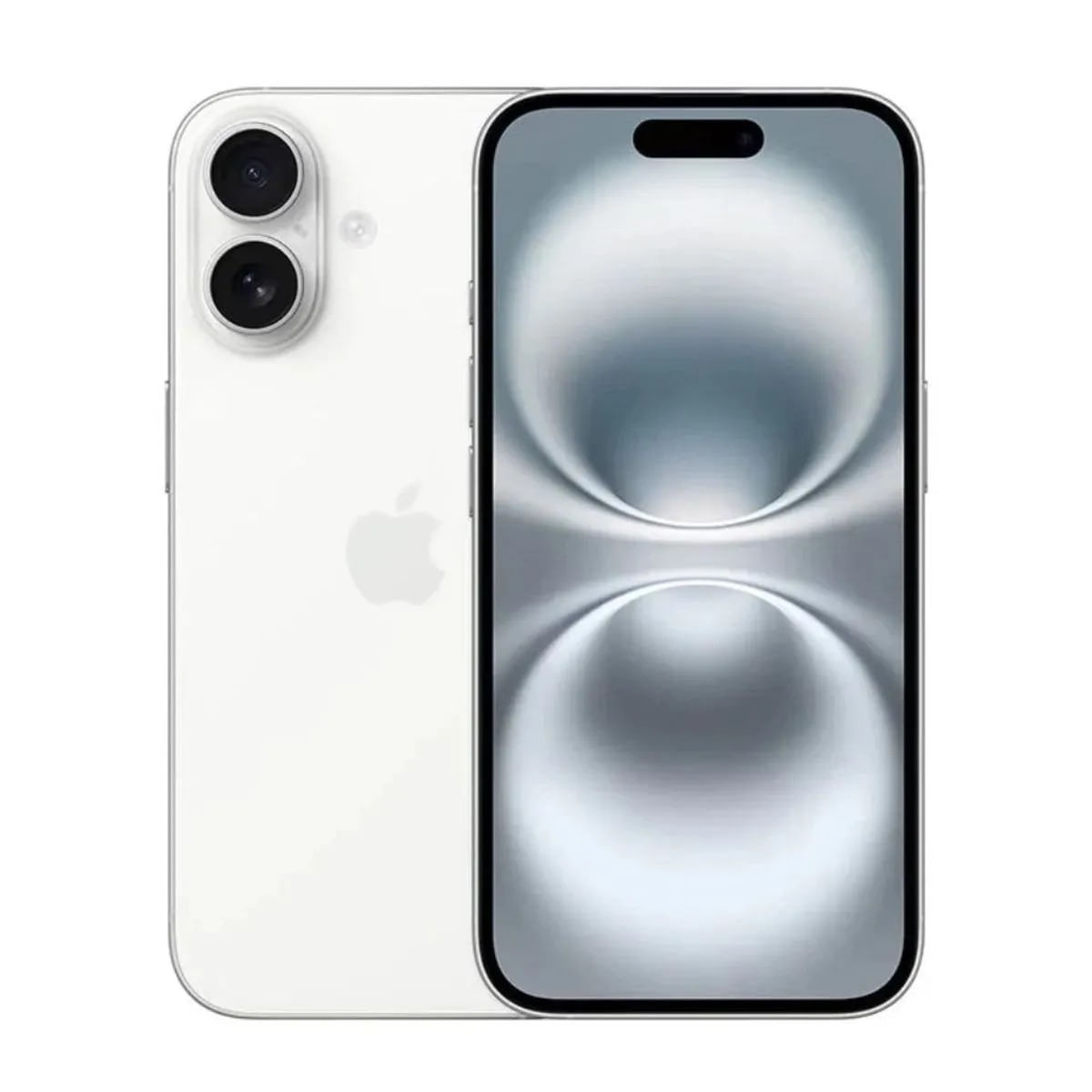 Imagen 1 del producto iPhone 16 5G eSIM 128GB, 8GB RAM, cámara trasera 48MP y frontal 12MP, 6.1"", blanco