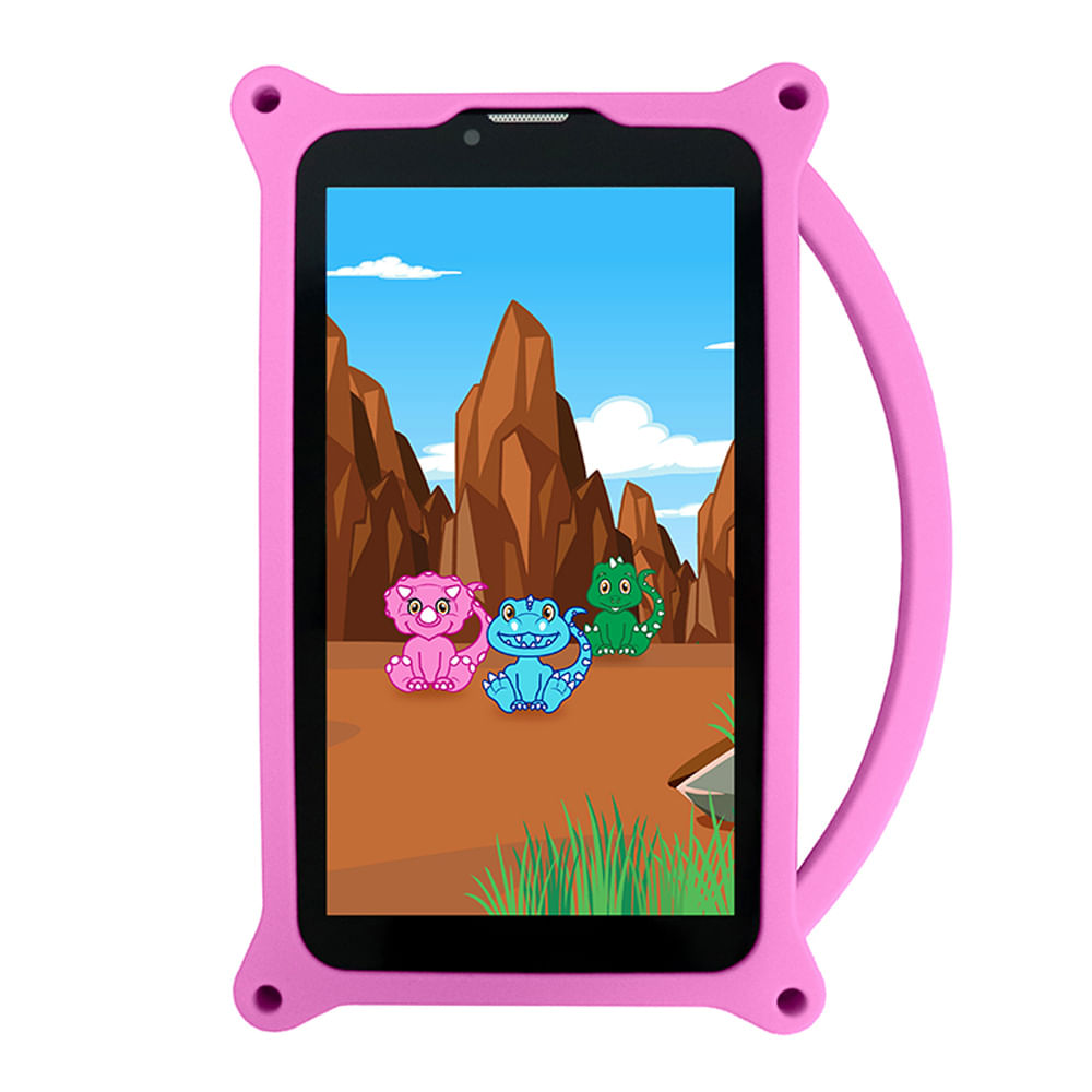 Tablet Advance TR6955 Kids 7" 3G, 2GB RAM, 32GB almacenamiento, procesador Quad-Core, Wi-Fi, bluetooth, cámara dual, Batería 2800 mAh, cover rosado