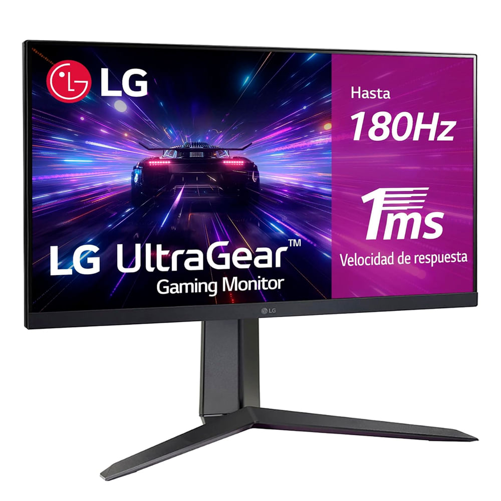 Imagen 2 del producto Monitor plano gamer LG UltraGear 27GS65F-B 27"", panel IPS, FHD (1920 x 1080) 16:9, 180Hz, 1 ms