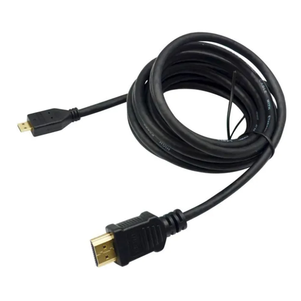 Cable Micro HDMI a HDMI Radioshack 2.44 m, conecta tu celular o tablet a cualquier tv, negro