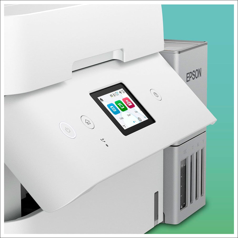 Imagen 2 del producto Impresora Epson multifuncional Ecotank ET-3850 inalámbrica, Wi-Fi, pantalla 2.4'', sin cartuchos, blanco