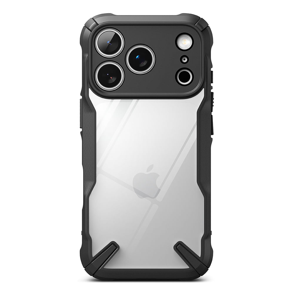 Case iPhone 17 Pro Fusion X Negro, PC y TPU, imán de neodimio, protector resistente, bordes reforzados