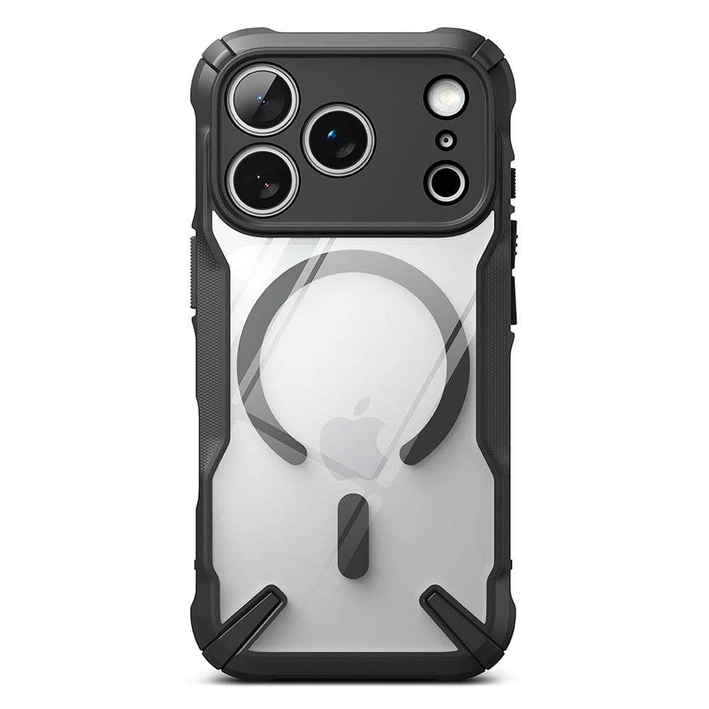 Case iPhone 17 Pro Fusion X Magnetic Negro, PC y TPU, imán de neodimio, protector resistente, bordes reforzados