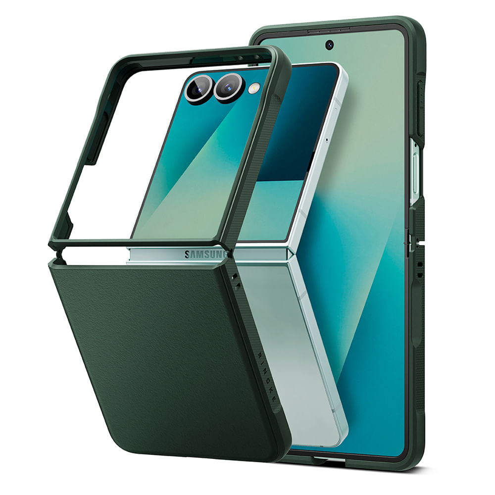 Imagen 2 del producto Case Samsung Galaxy Z Flip 7 Onyx Negro, PC y TPU, diseño híbrido resistente, acabado premium y protección completa