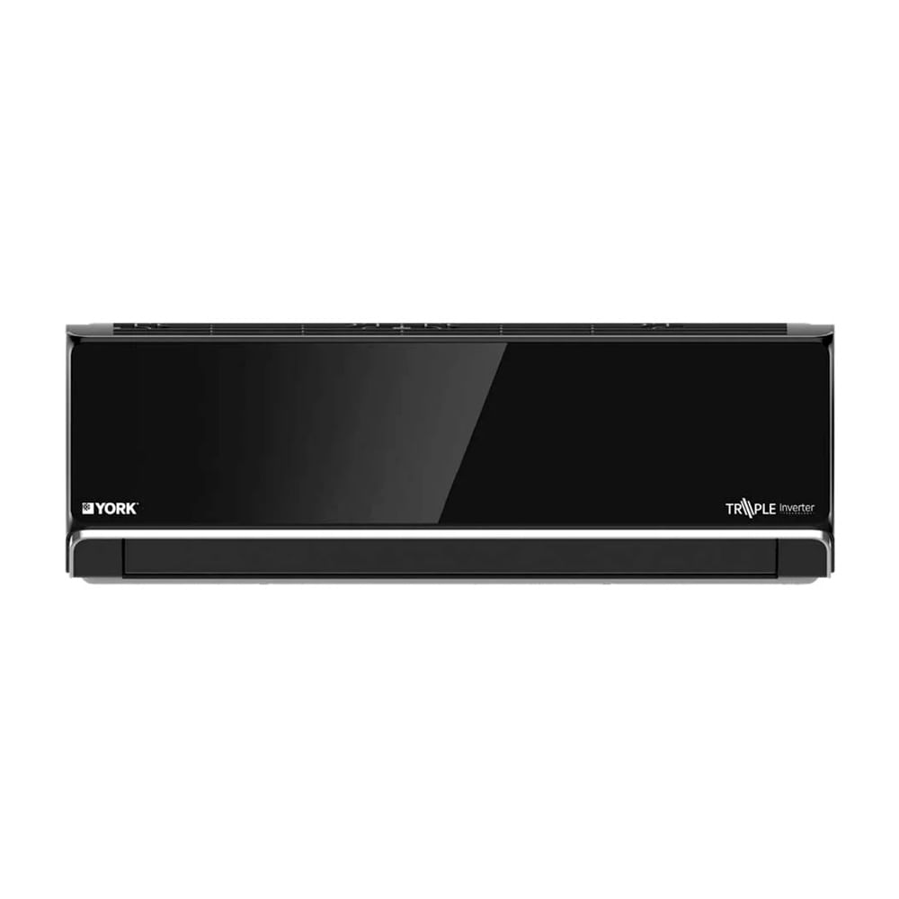 Aire acondicionado York Split pared de 12000 Btu/h triple inverter frío/calor, temporizador, negro