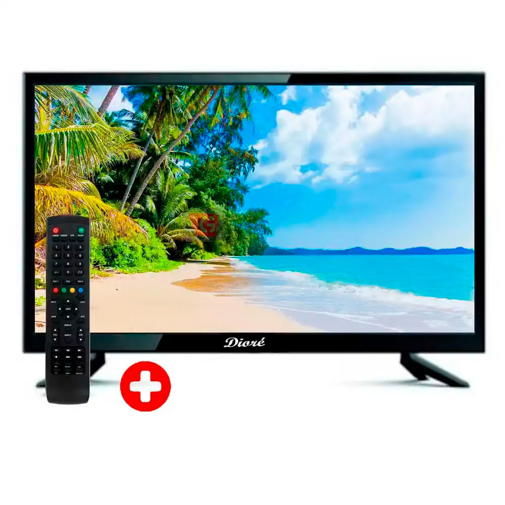 Televisor Diore 19" LED, HD, entrada HDMI y USB, DS19D + Control remoto
