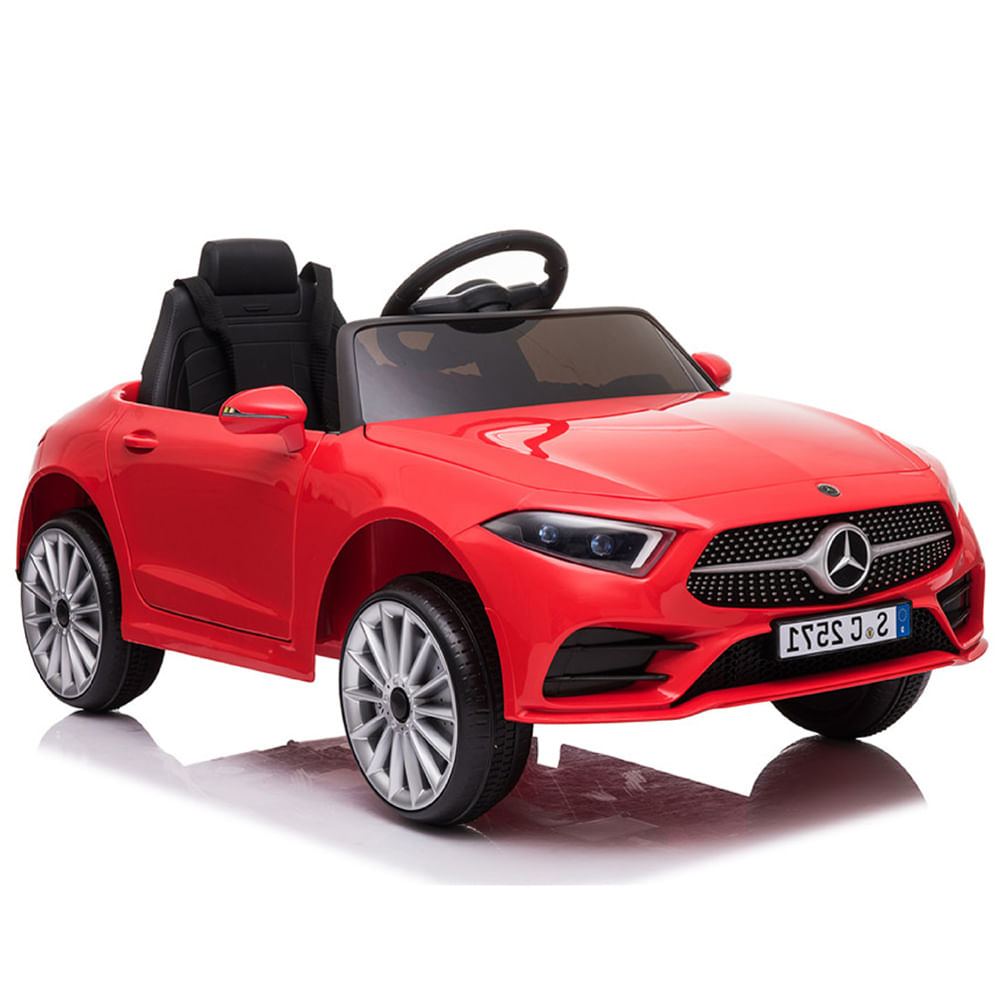 Imagen 1 del producto Carro eléctrico infantil Mercedes Benz CL350 12V con control remoto, luces, música y puertas abatibles, rojo