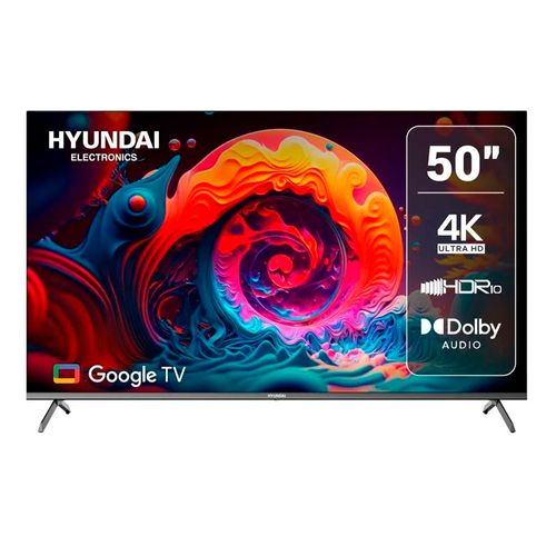 Televisor Hyundai HYLED5024G 50" LED 4K UHD con 2 puertos USB y 4 HDMI, imagen nítida y gran conectividad