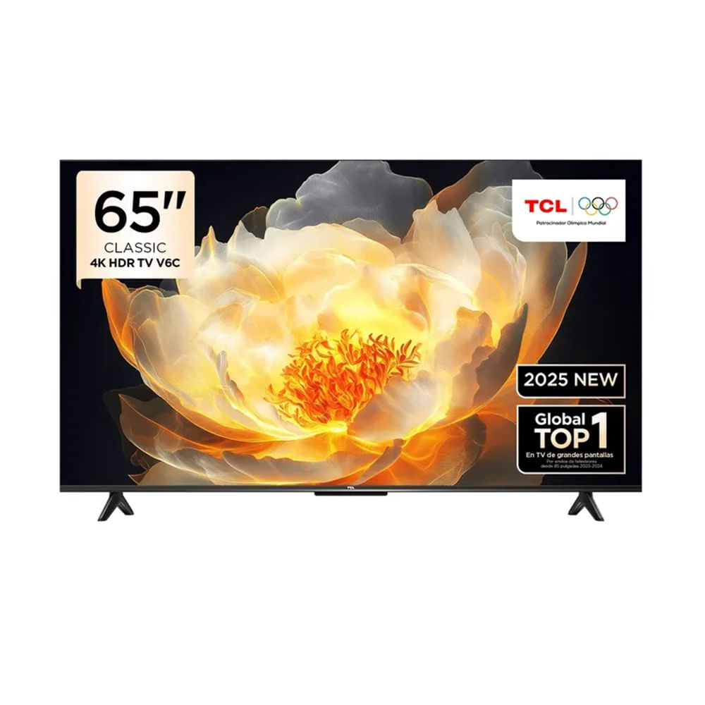 Imagen 2 del producto Televisor TCL 65V6C 65"" LED UHD 4K Smart TV 2025 con Wi-Fi, bluetooth, control por voz y 3 puertos HDMI
