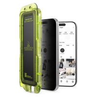 Protector de pantalla clear Ringke para iPhone 17 Pro, easy slide, privacy tempered glass, con instalador 2 unidades, vidrio