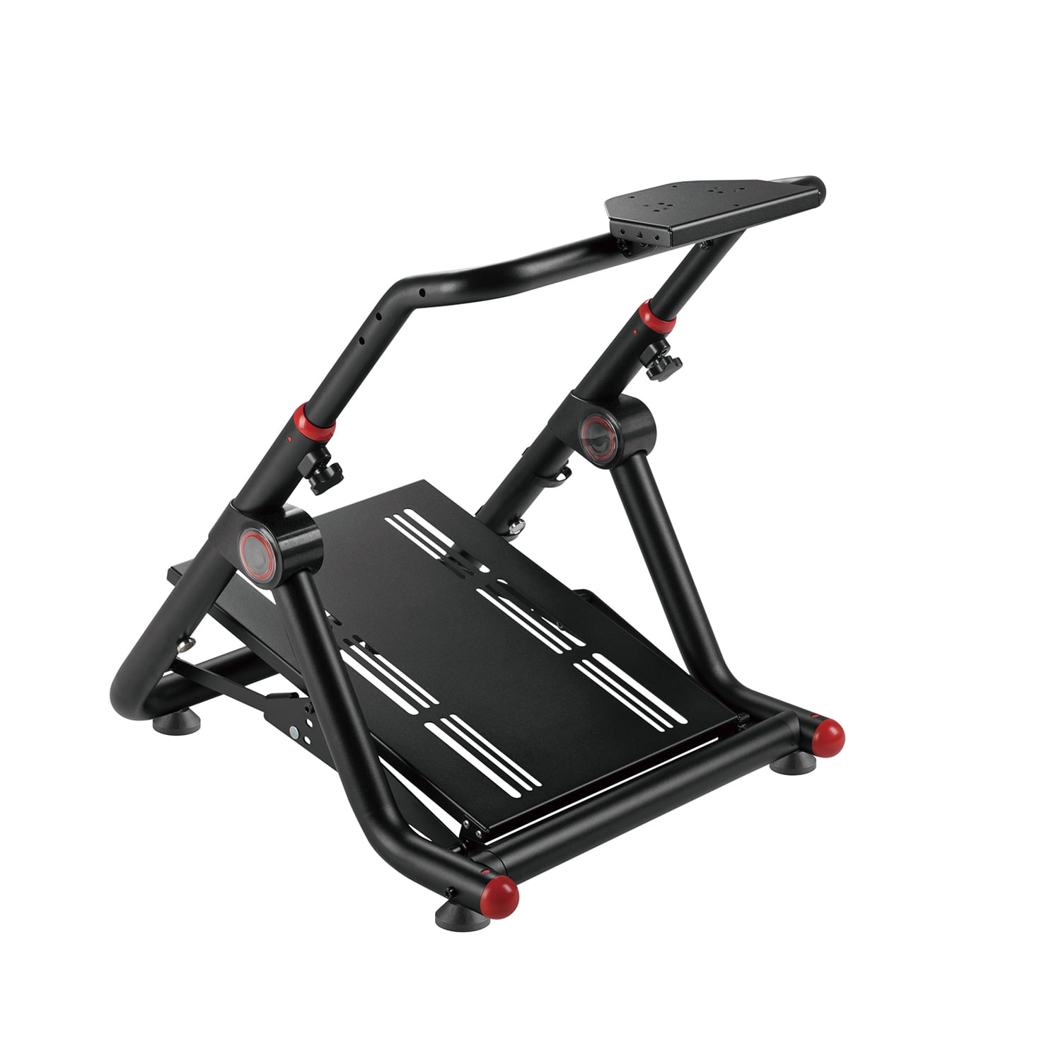 Stand 505 Plegable para volante y pedales de simulador, estructura de acero ajustable y plegable, compatible Logitech, Thrustmaster y Fanatec