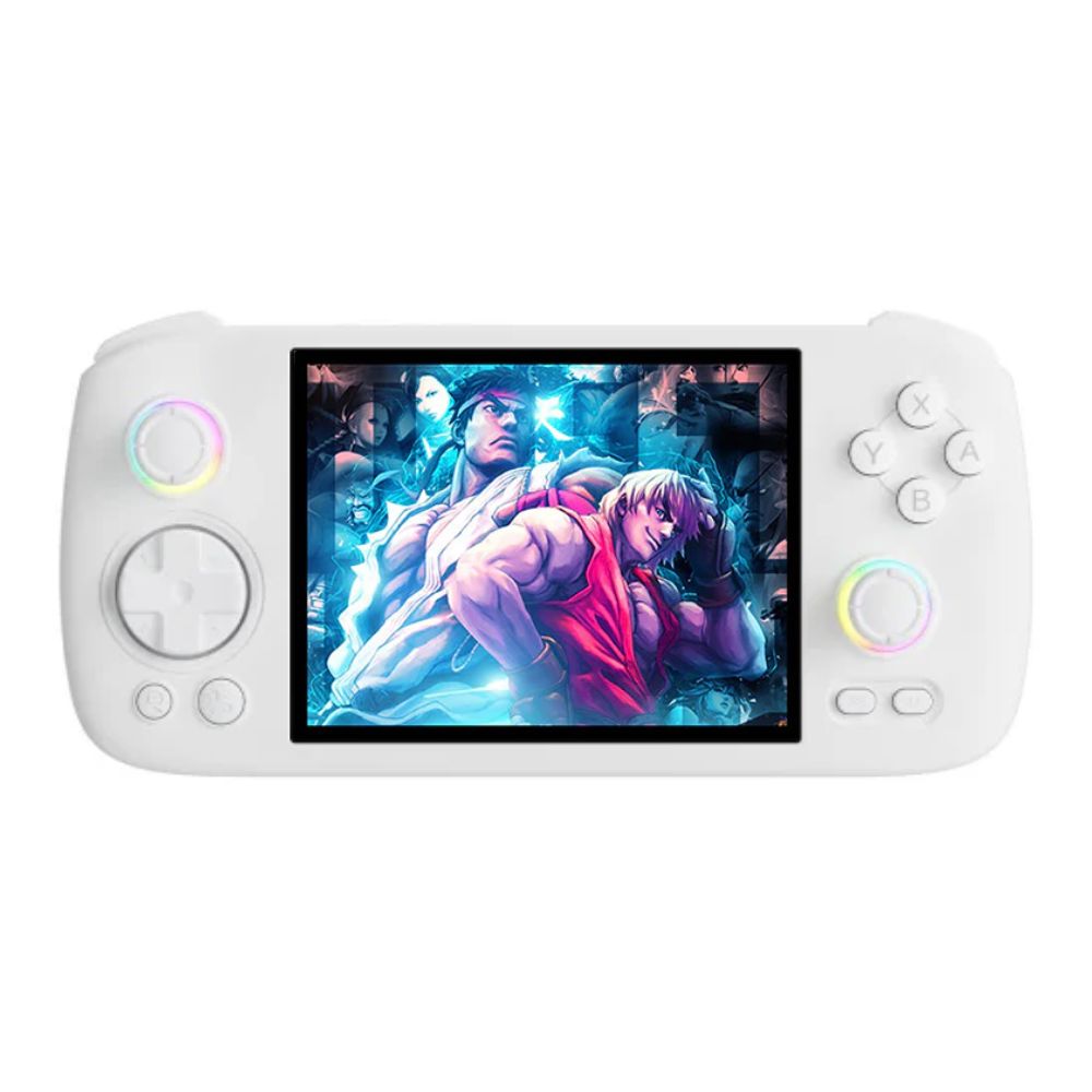 Consola portátil Anbernic RG406H 256GB, pantalla 4", Android 13, 8GB RAM, 5 mil juegos, blanco