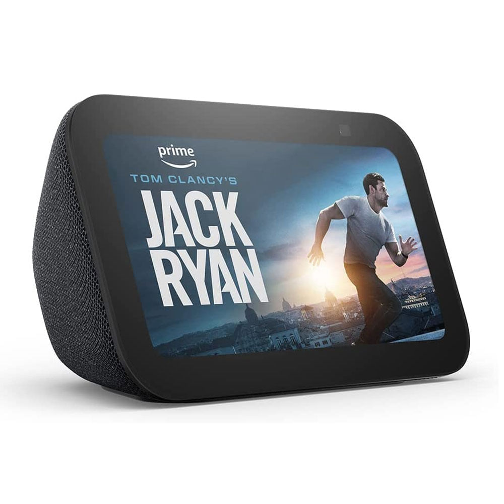 Pantalla inteligente Amazon Echo Show 5 3ra gen, 5.5", control de voz, Alexa, control táctil, cámara 2MP, obturador, negro