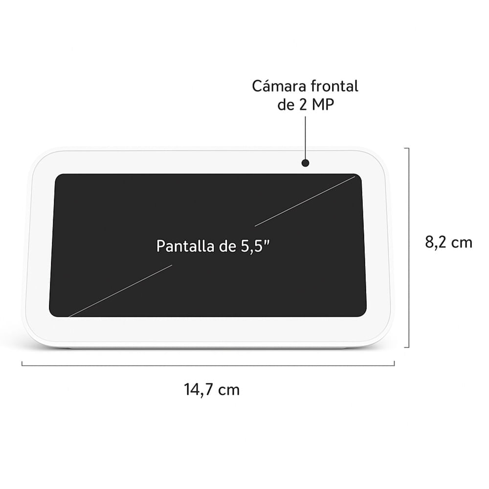 Imagen 2 del producto Pantalla inteligente Amazon Echo Show 5 3ra gen, 5.5"", control de voz, Alexa, control táctil, cámara 2MP, obturador, blanco