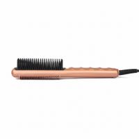 Peine térmico Soleil Styling Comb para cabello, cerdas cerámicas, 5 niveles de temperatura 450°F, cable giratorio 360°, oro rosa