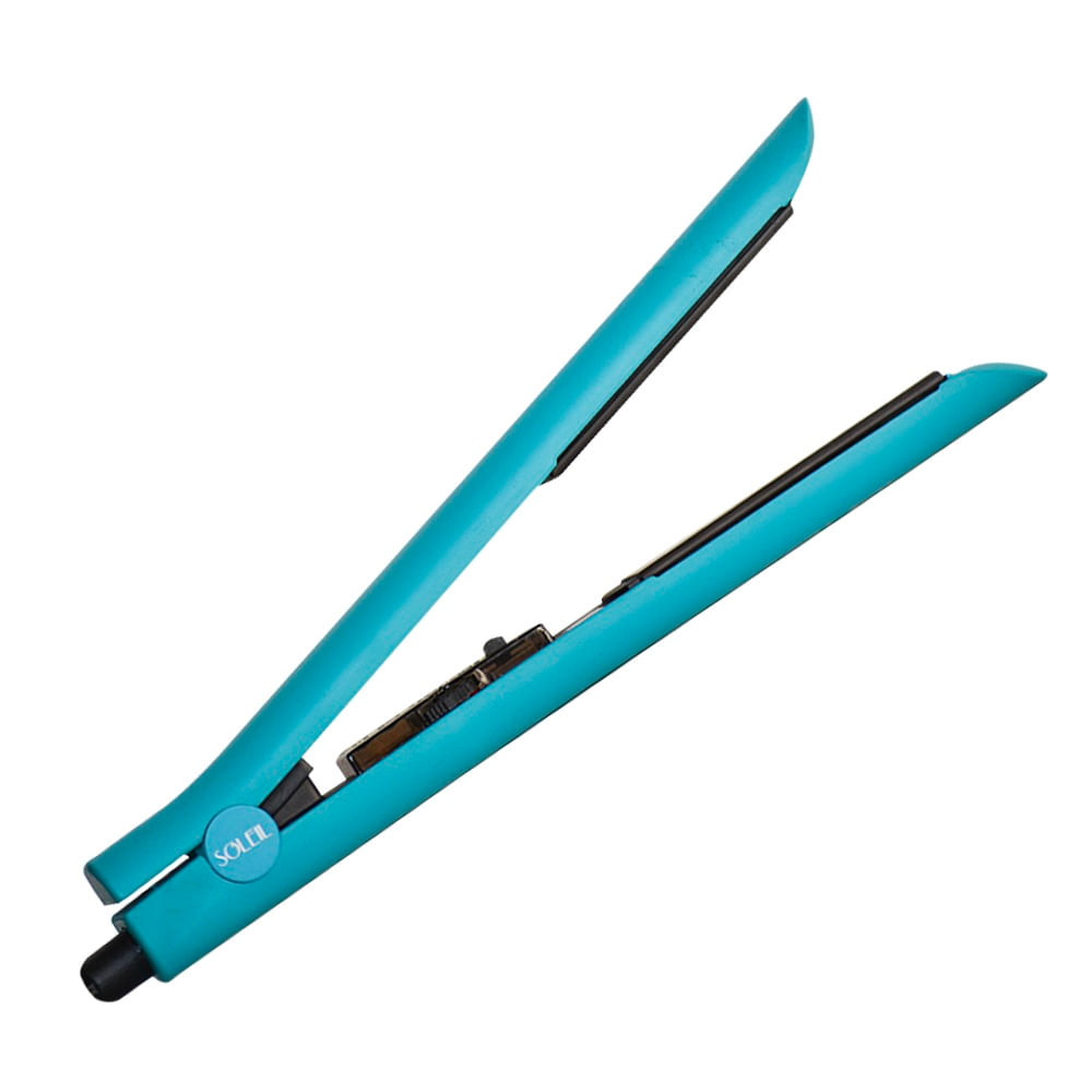 Alisadora de cerámica para cabello Soleil 230°C, turquesa