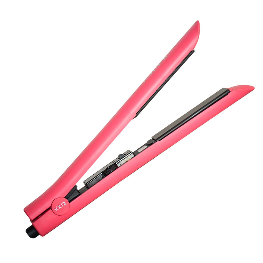 Alisadora de cerámica para cabello Soleil 230°C, rosado