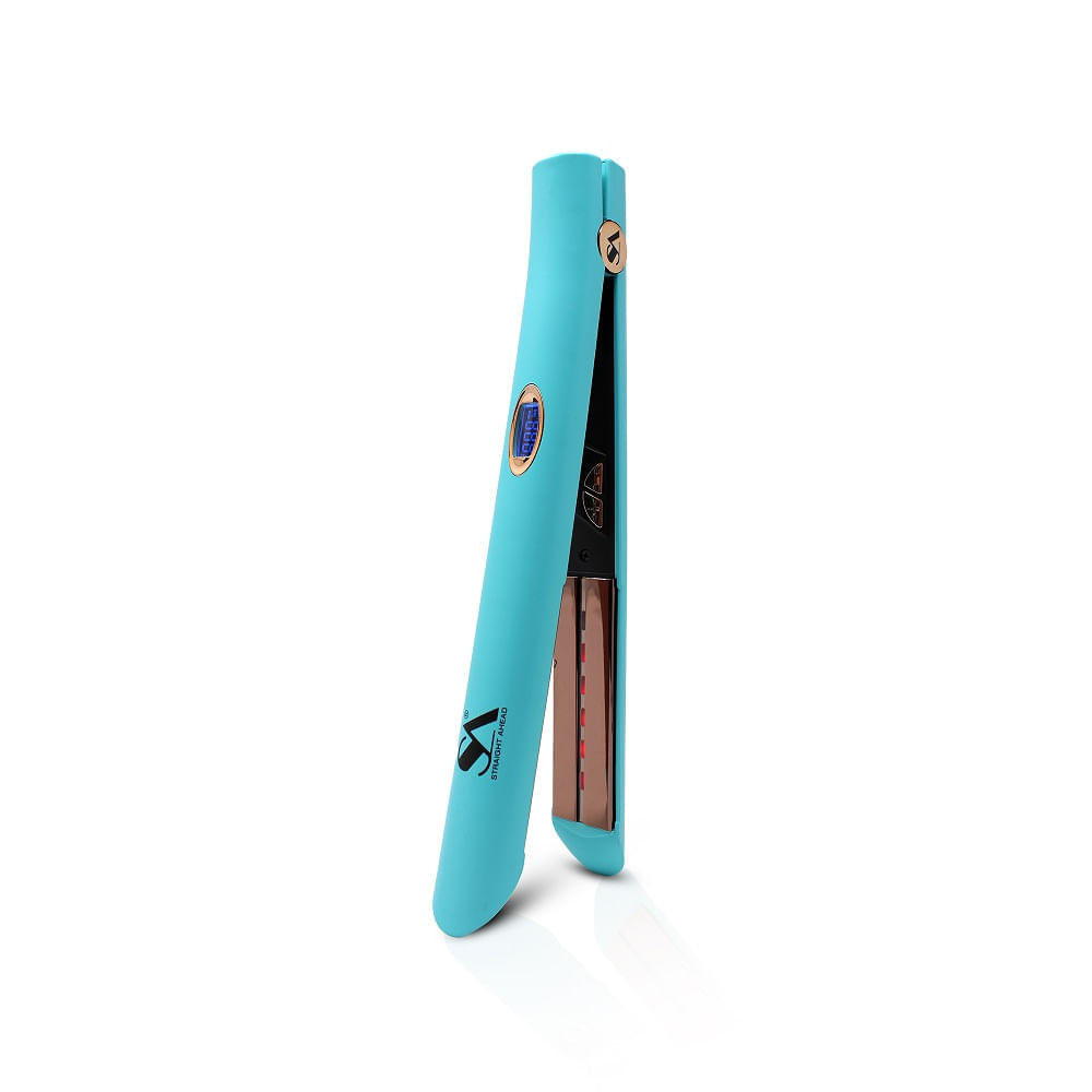 Imagen 2 del producto Plancha Infrared Quantum para cabello Straight Ahead, 45W, cable giratorio, turquesa