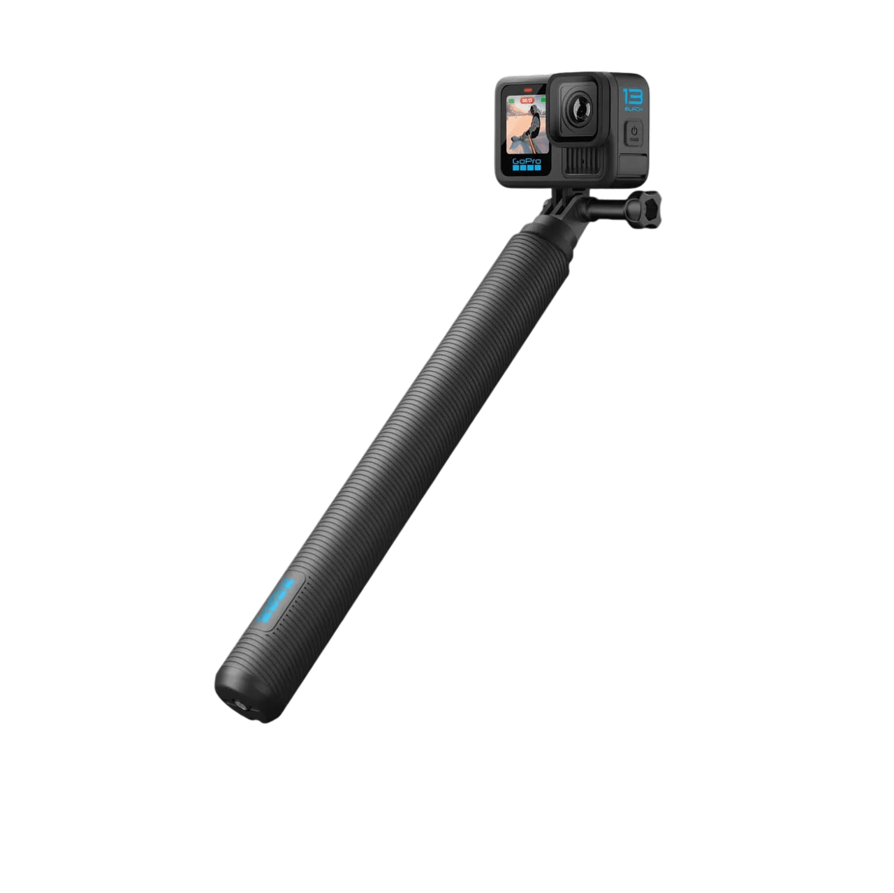 Palo selfie Gopro 120cm, material aluminio, negro