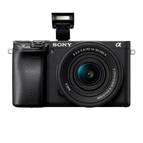 Cámara Sony Alpha a6400 APS-C Mirrorless 24.2MP con lente 16-50mm, video 4K HDR y enfoque automático ultrarrápido
