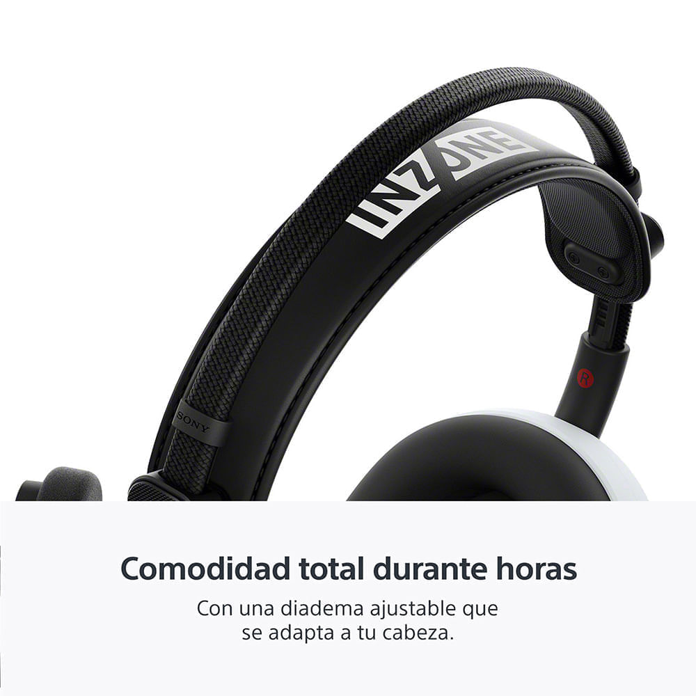 Imagen 2 del producto Audífono gamer inalámbrico Sony Inzone H9 II, cancelación de ruido avanzado, micrófono desmontable, 30 h batería, dual wireless, blanco