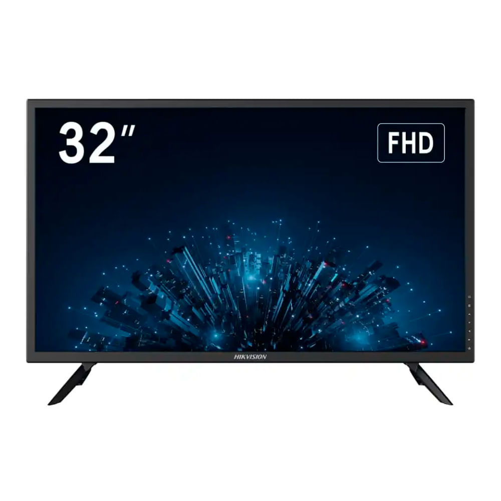 Monitor Hikvision DS-D5032F3-1P0S 32" Full HD, 75Hz, 8ms, brillo 300 nits, HDMI/VGA, montaje VESA 100x100, negro