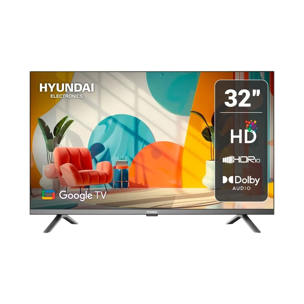 Smart TV Hyundai 32" QLED, Google TV, HYLED3259QG