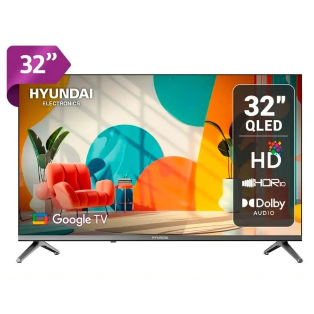 Imagen 2 del producto Smart TV Hyundai 32"" QLED, Google TV, HYLED3259QG