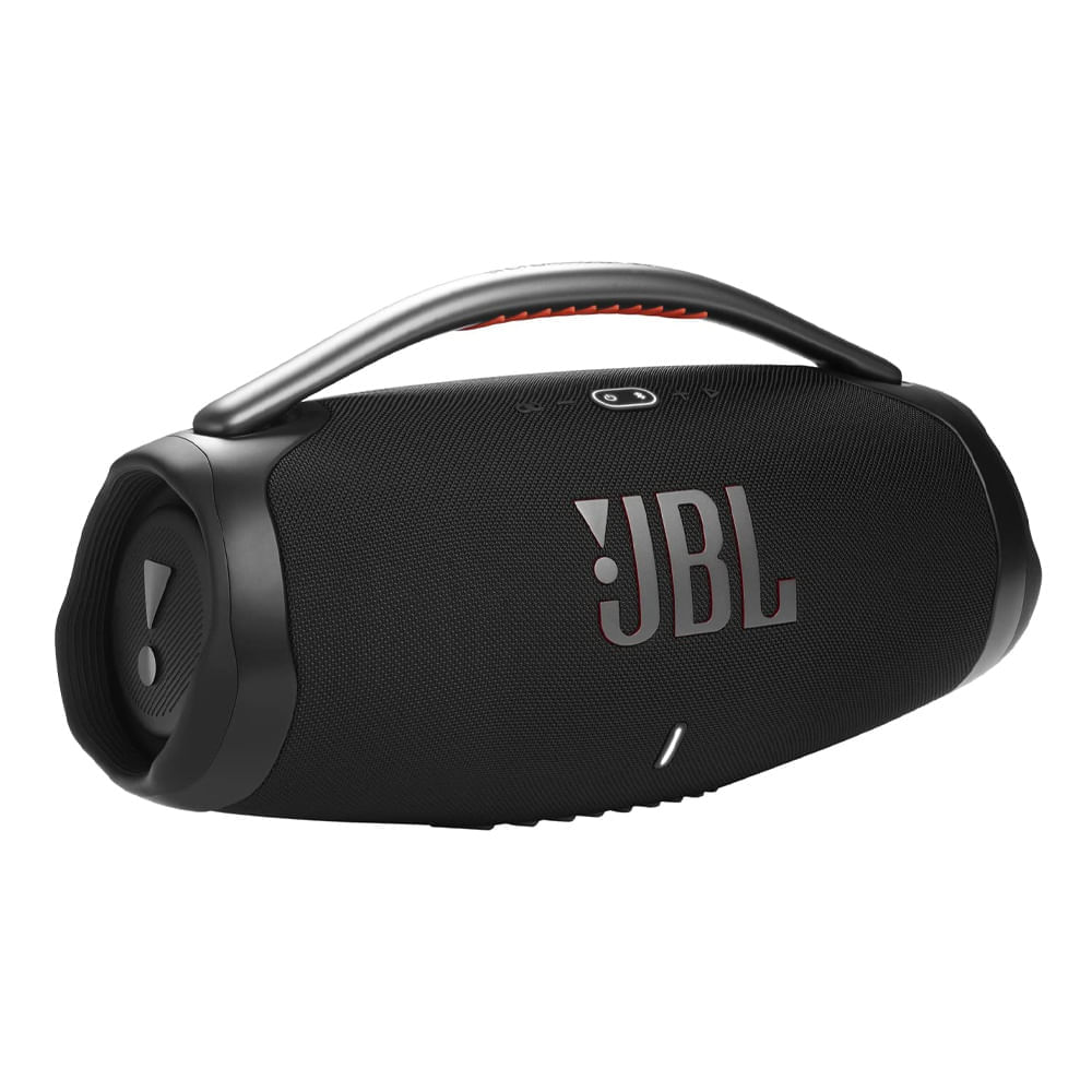 Parlante bluetooth JBL Boombox 3 potencia 180W, resistente al agua IP67, hasta 24 horas de reproducción, negro