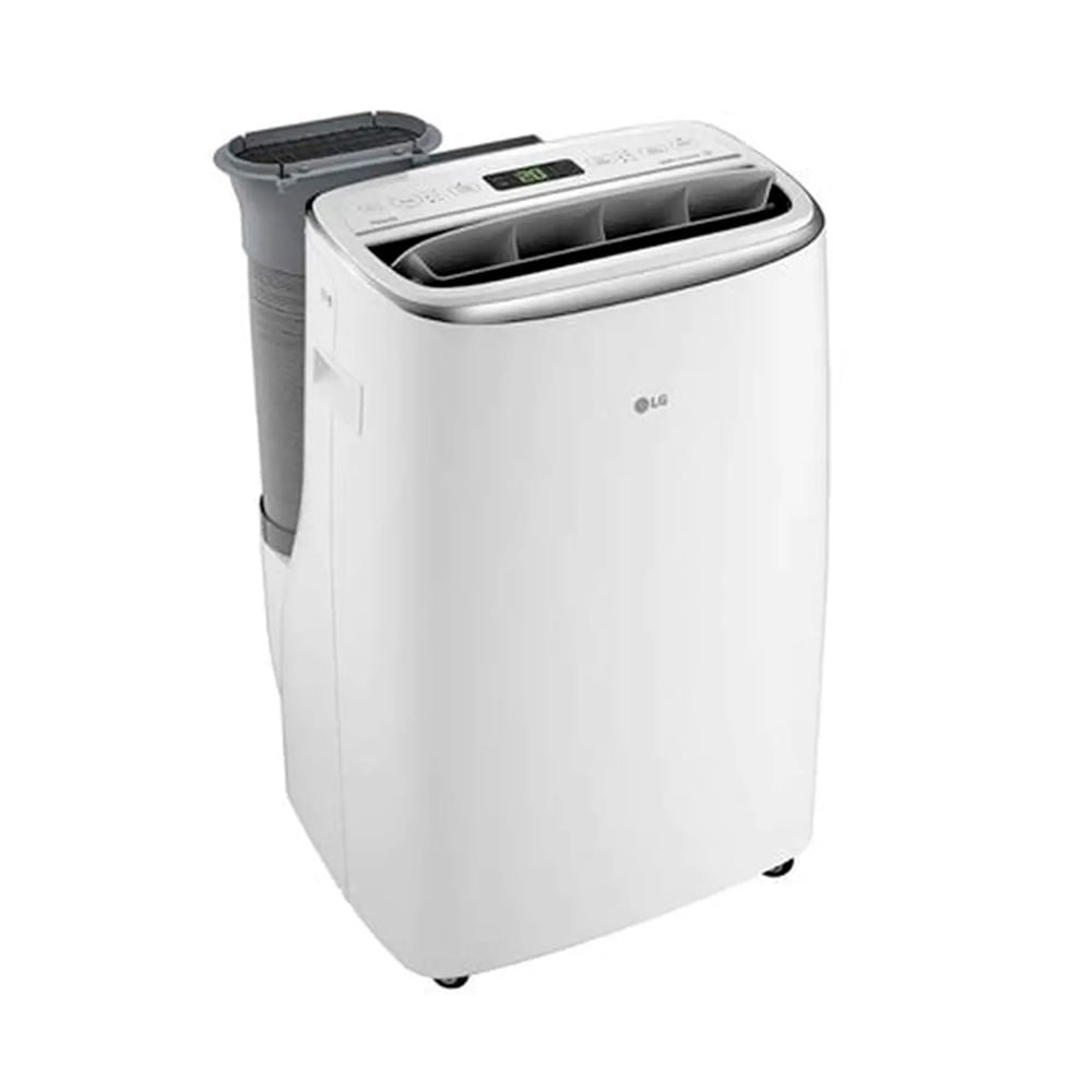 Aire acondicionado portátil LG Dual Inverter 14,000 BTU, frío solo, motor BLDC, control WiFi y voz, blanco