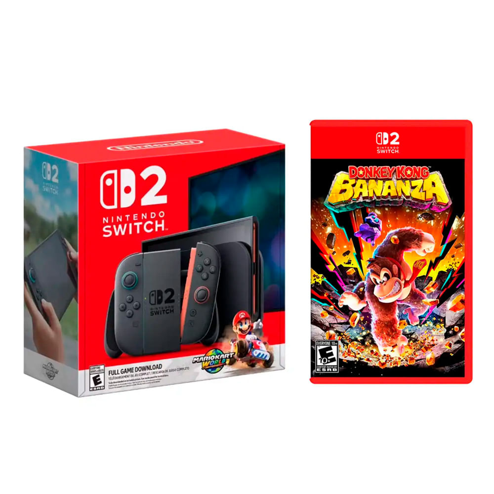 Imagen 1 del producto Consola Nintendo Switch 2 Bundle Mario Kart World + Donkey Kong Bananza