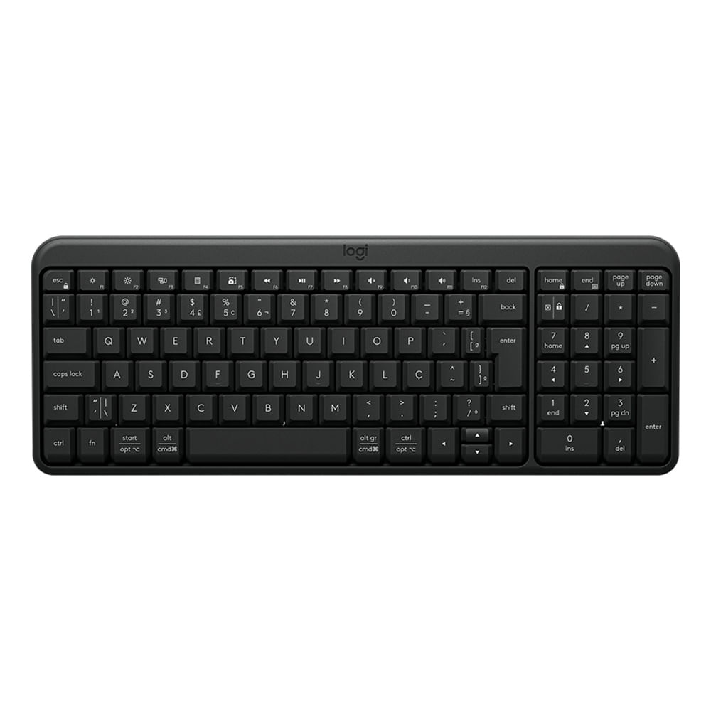 Teclado inalámbrico Logitech K250 Bluetooth, idioma español, teclado de membrana negro