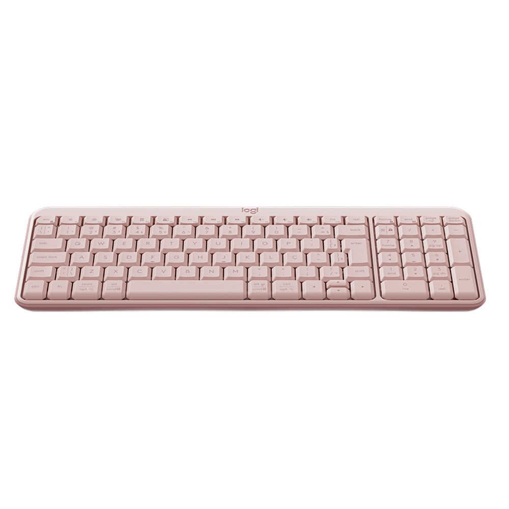 Imagen 2 del producto Teclado inalámbrico Logitech K250 Bluetooth, membrana, español, rosado