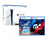 Consola Playstation 5 Slim con lector de discos + Astro Bot + Gran turismo 7
