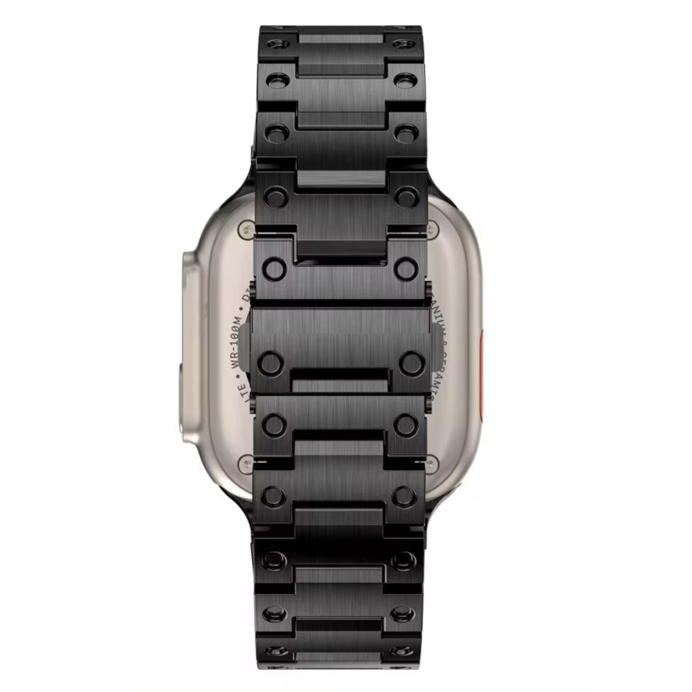 Imagen 2 del producto Correa de acero inoxidable URVOI Double Point, para Apple Watch, adaptable, negro