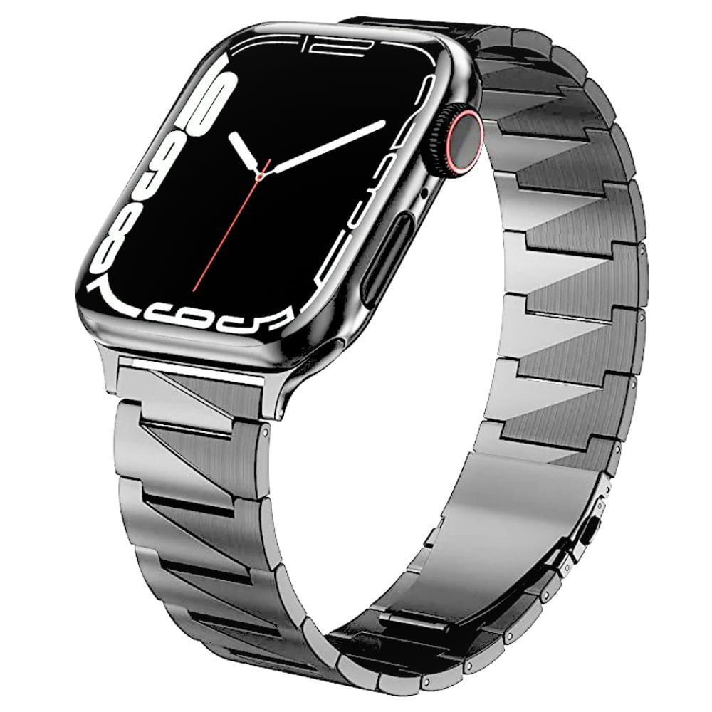 Correa acero inoxidable Small Square para Apple Watch 42/44/45/49mm y serie 10 46mm, plateado