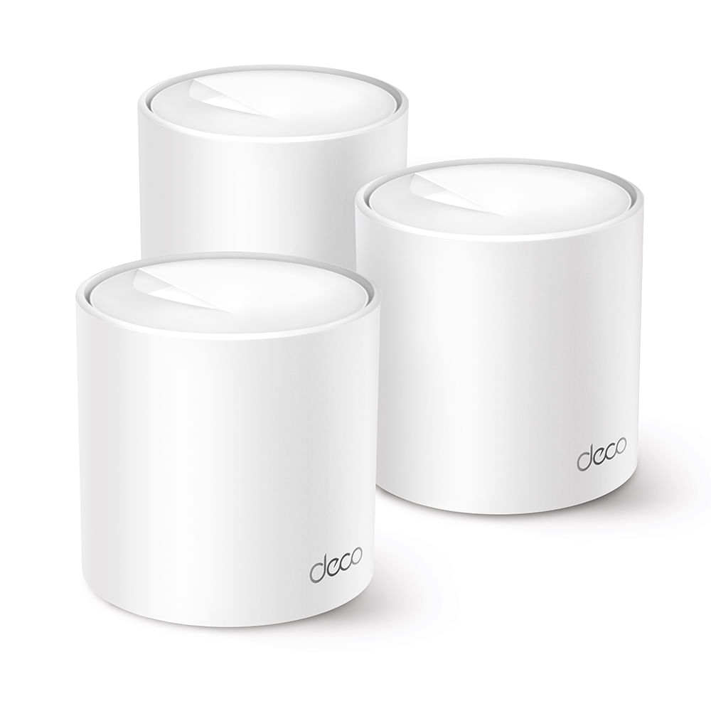 Sistema Mesh TP-Link Deco X10 AX1500 pack x 3, Wi-Fi 6, doble banda, soporte para 120 dispositivos