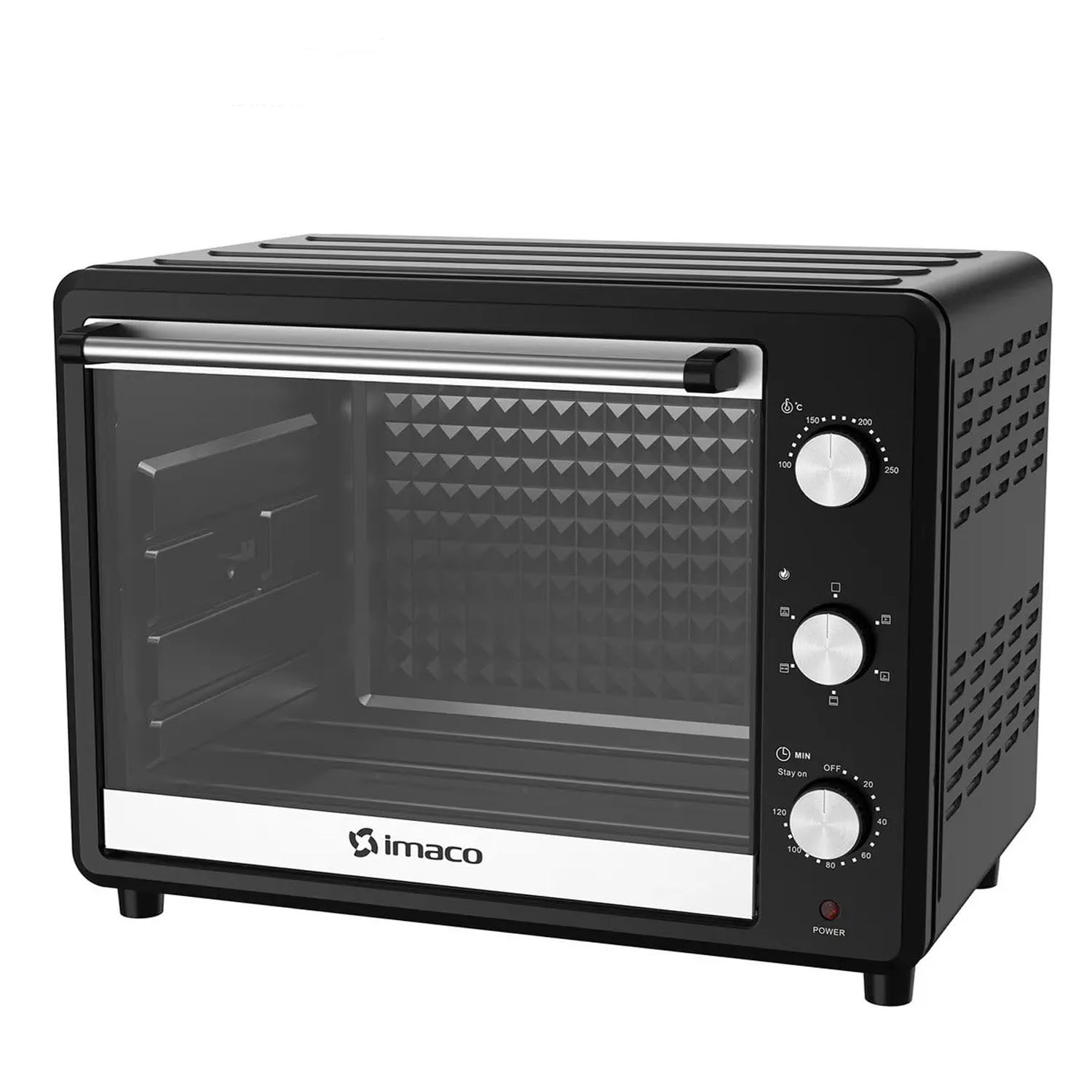 Imagen 2 del producto Horno eléctrico Imaco HEB55R, 55 litros, 2200W, sistema de convección, rosticero, negro