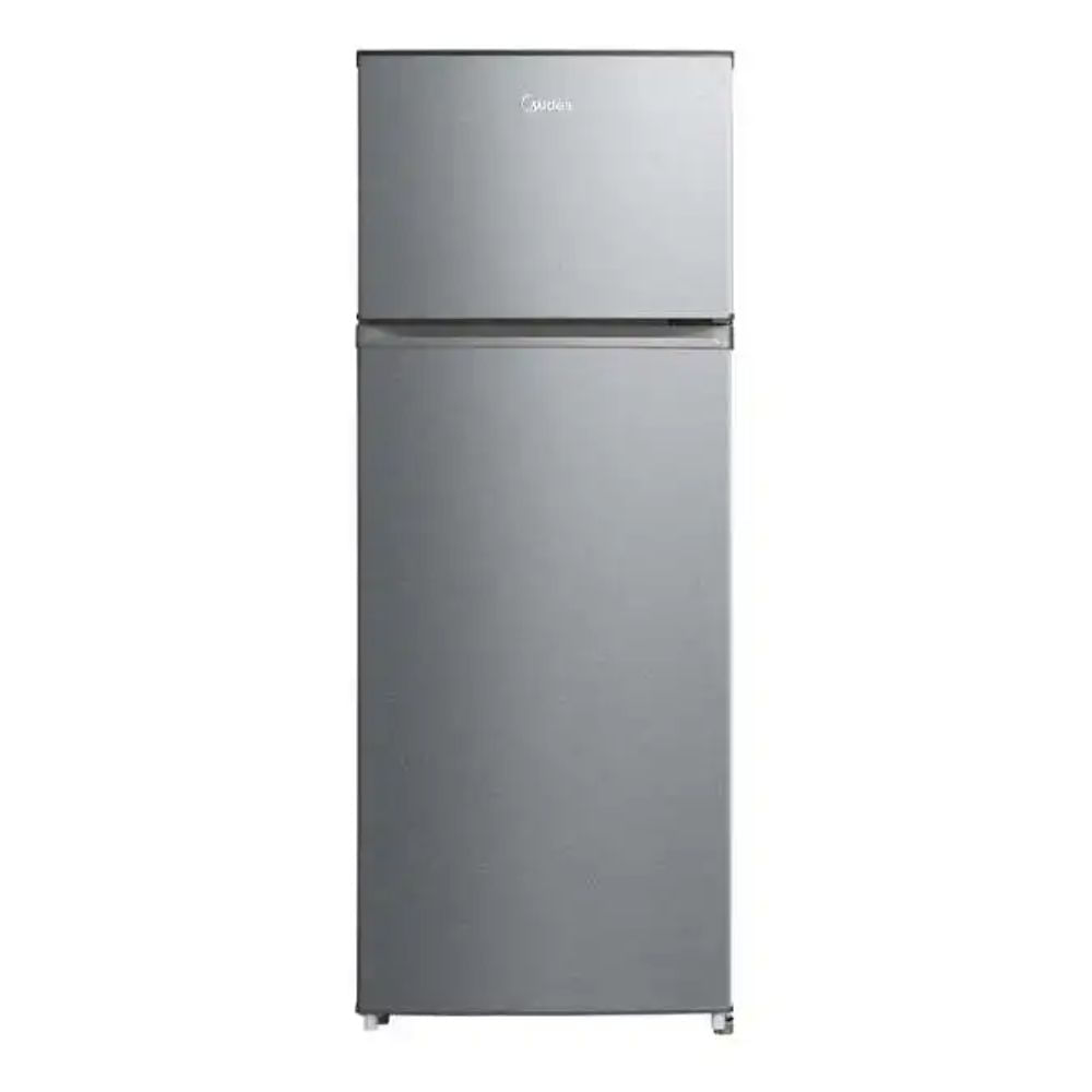 Refrigerador Midea MDRT294FGR50PE, 2 puertas, 202 litros, control de temperatura regulable, silver