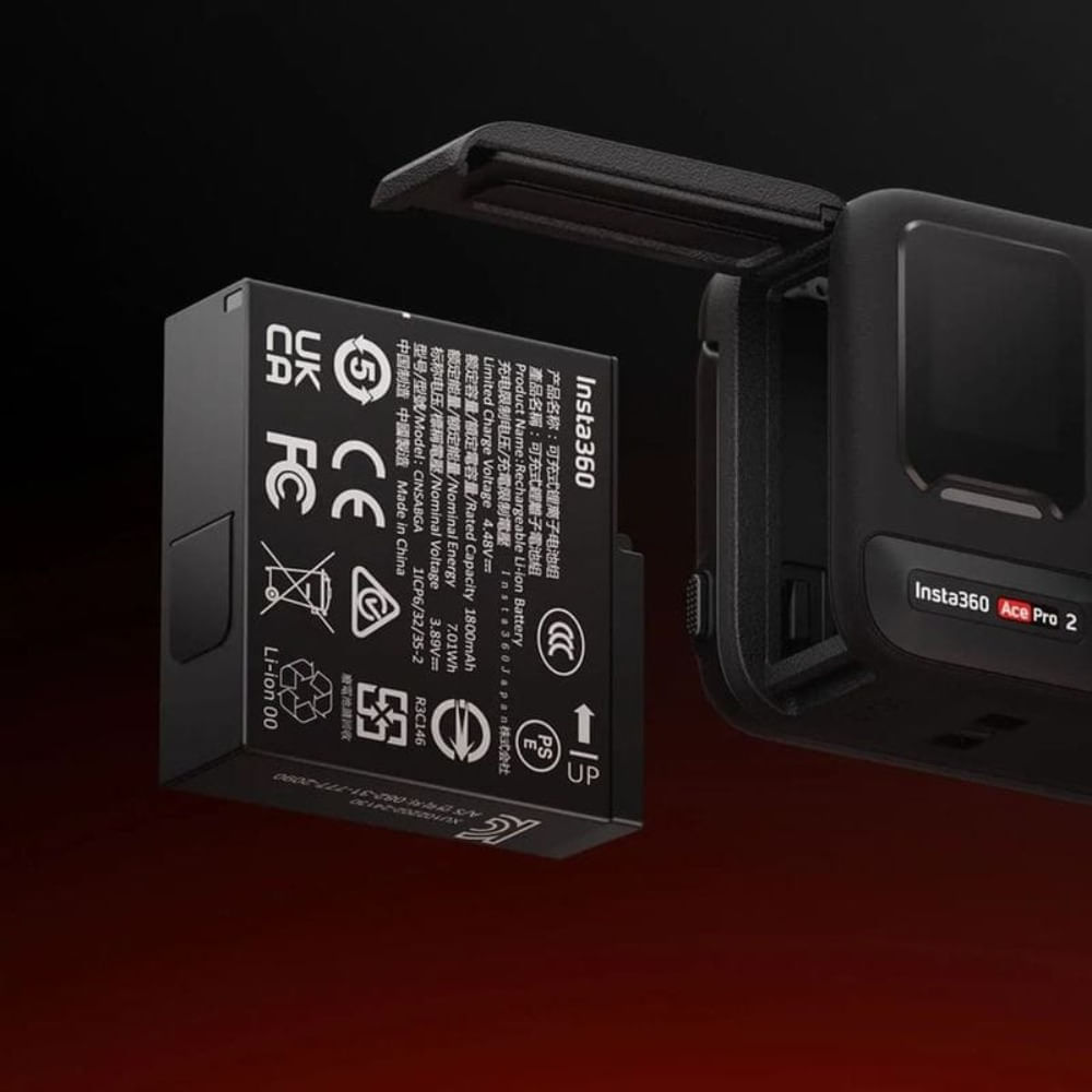 Imagen 2 del producto Cargador triple Amagisn, 2 baterías Insta360 Ace pro 2 original, negro