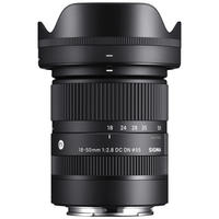 Lente Sigma 18-50mm f/2.8 DC DN Contemporary para Sony E, zoom estándar APS-C, negro