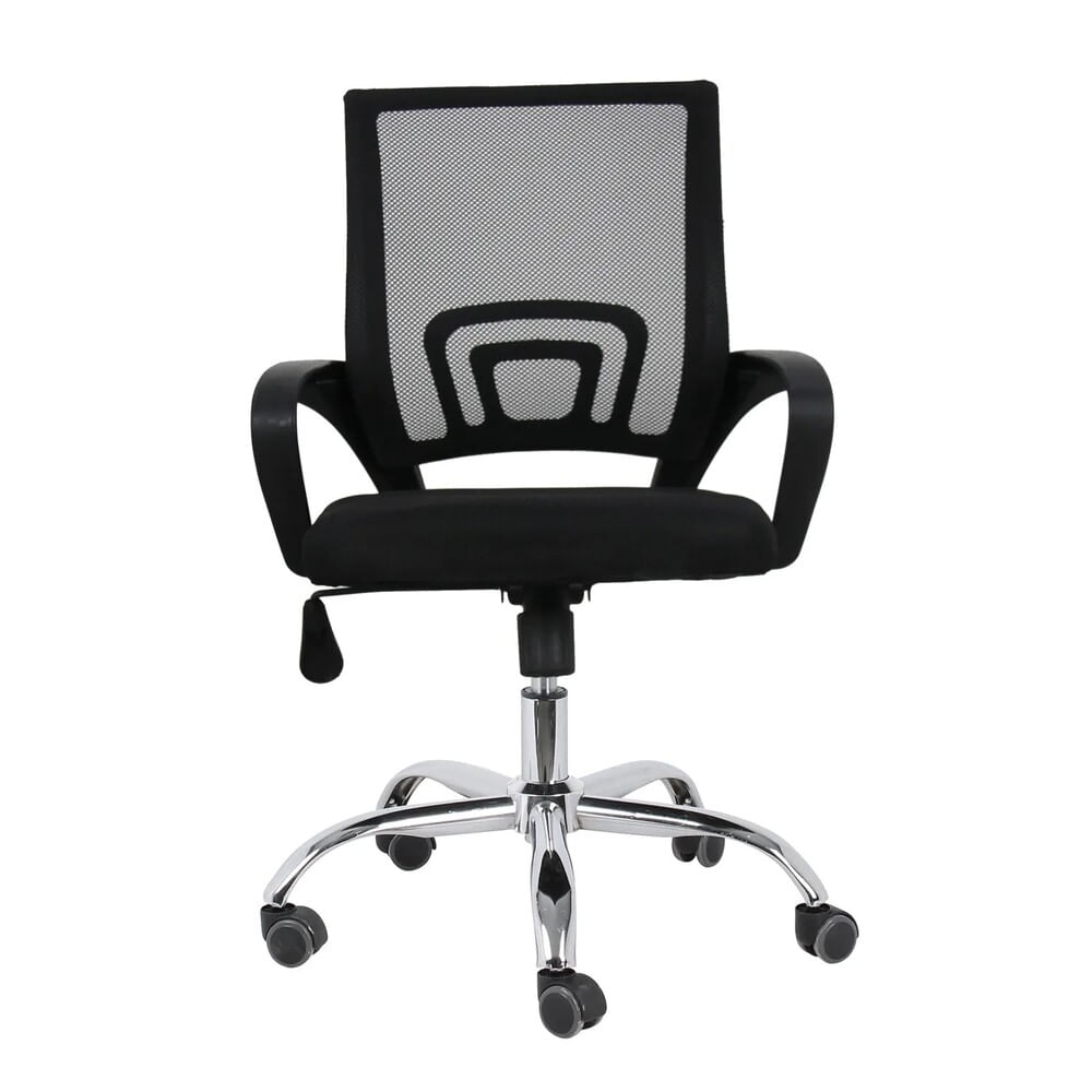 Imagen 2 del producto Silla de oficina ergonómica Nova, carga máx. 100 kg, soporte lumbar, 5 ruedas, negro