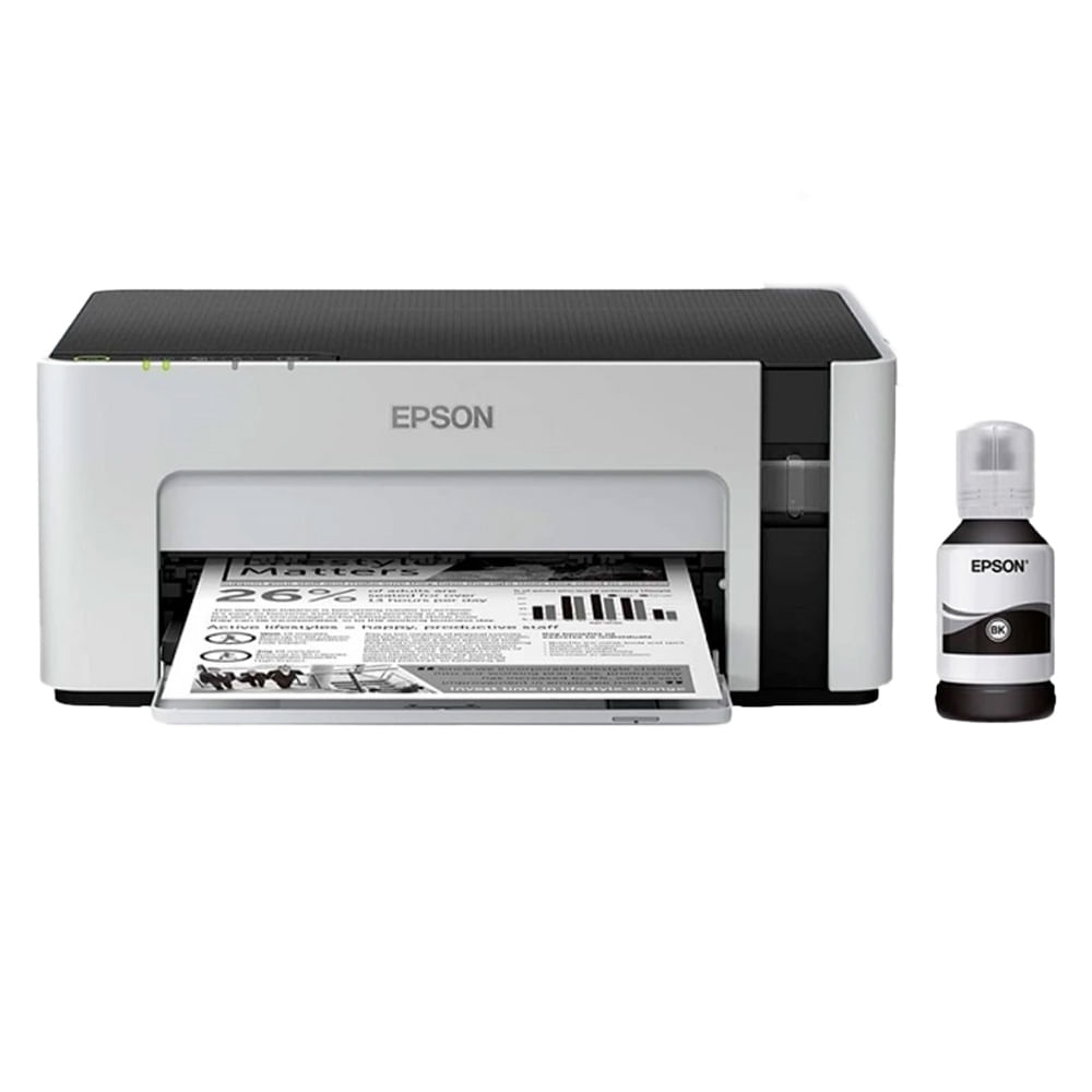 Imagen 1 del producto Impresora monocromática Epson EcoTank M1120, inyección de tinta, inalámbrica, Wi-Fi, con tanques recargables